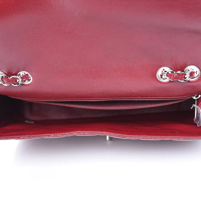 Chanel Caviar Quilted Jumbo Single Flap Dark Red 7 of 10