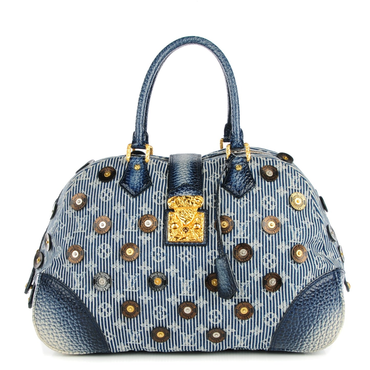 Denim Polka Dot Trunks and Bags Bowly