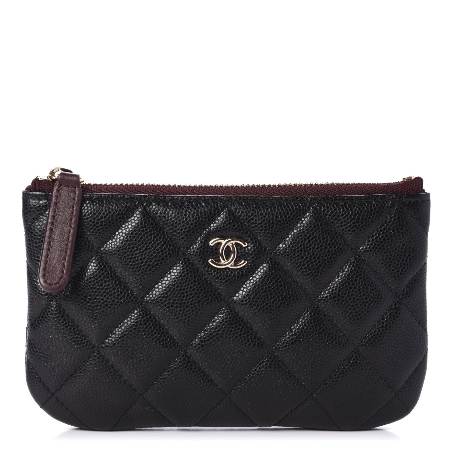 Chanel Caviar Quilted Small Cosmetic Case Black 1 of 9