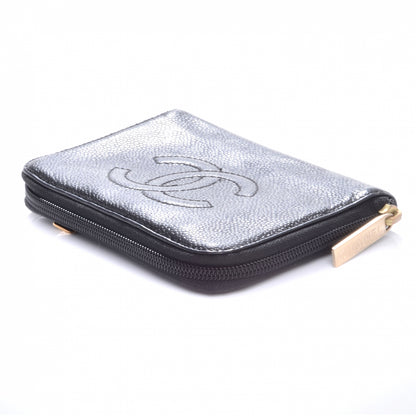 Chanel Caviar Zip Around Wallet Black 4 of 8