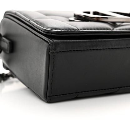 Christian Dior Lambskin Maxi Cannage Small 30 Montaigne Chain Top Handle Bag Black 9 of 11