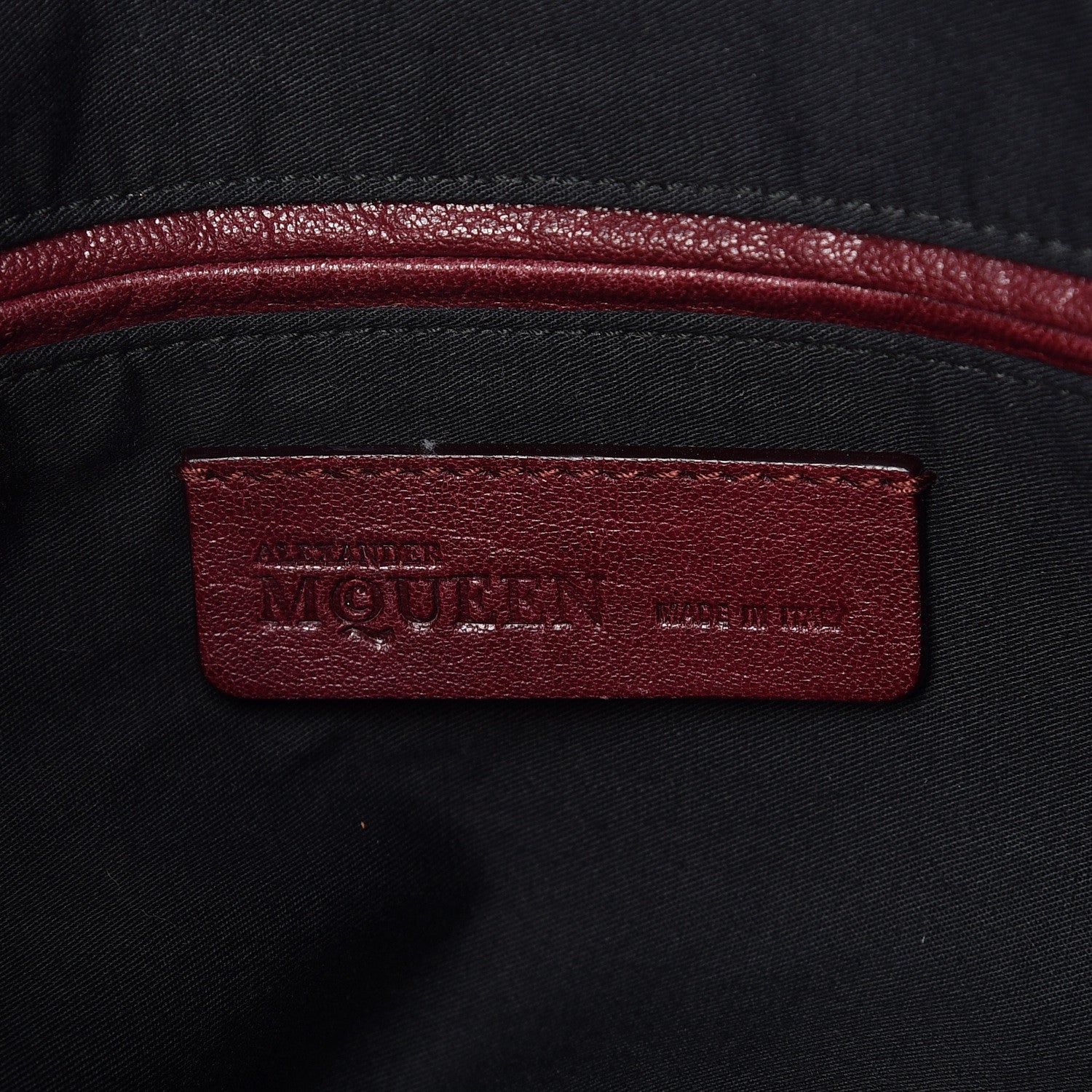 Alexander McQueen Suede Mini De Manta Tote Oxblood 6 of 10