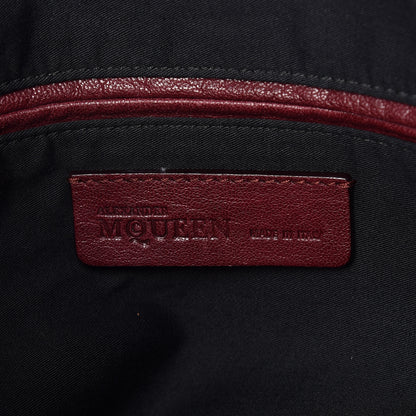 Alexander McQueen Suede Mini De Manta Tote Oxblood 6 of 10