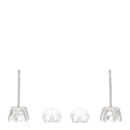 Parker & West by FASHIONPHILE Platinum Diamond Round 1.23ct Round Cut Solitaire Earrings 3 of 4