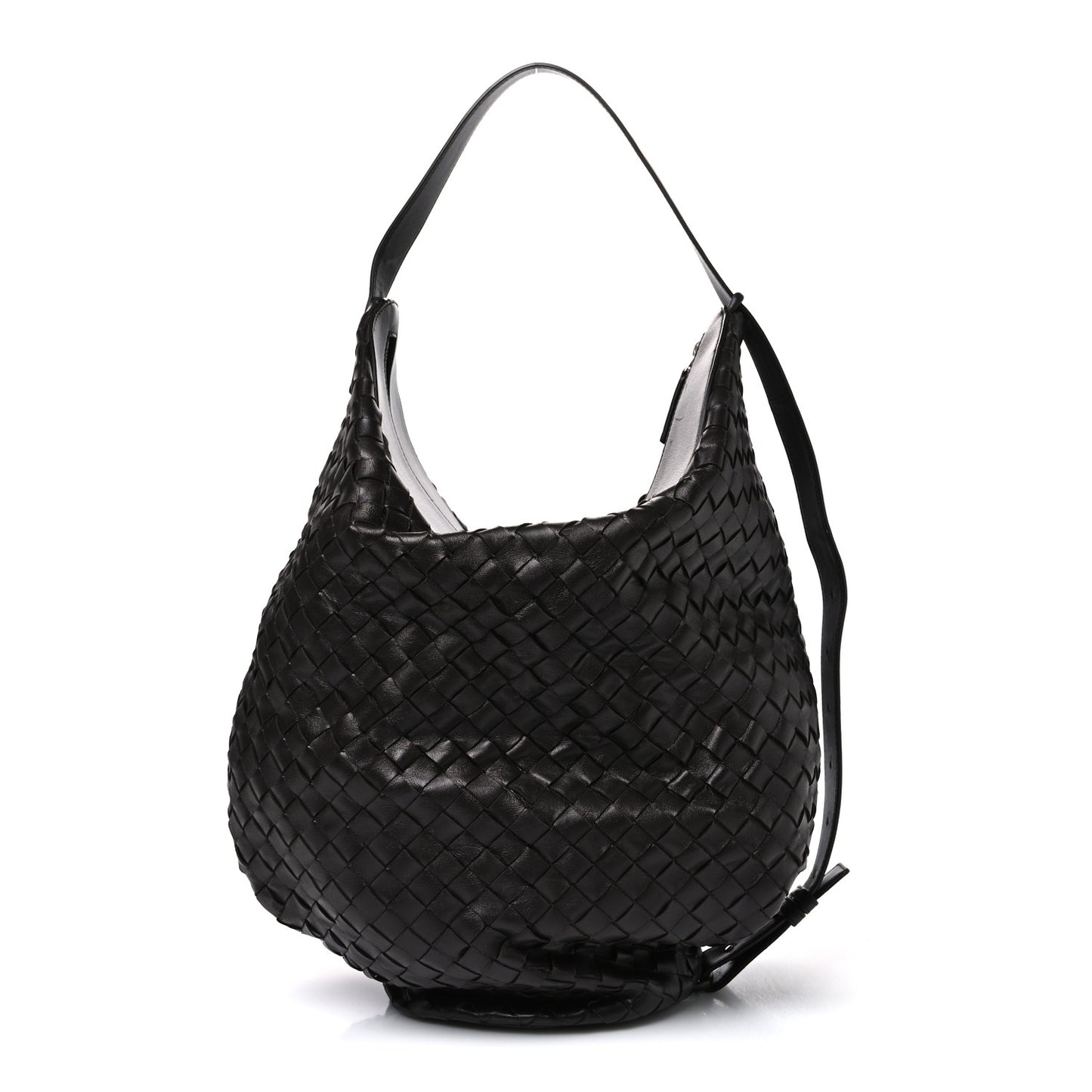 Intrecciato Shoulder Bag Ebano