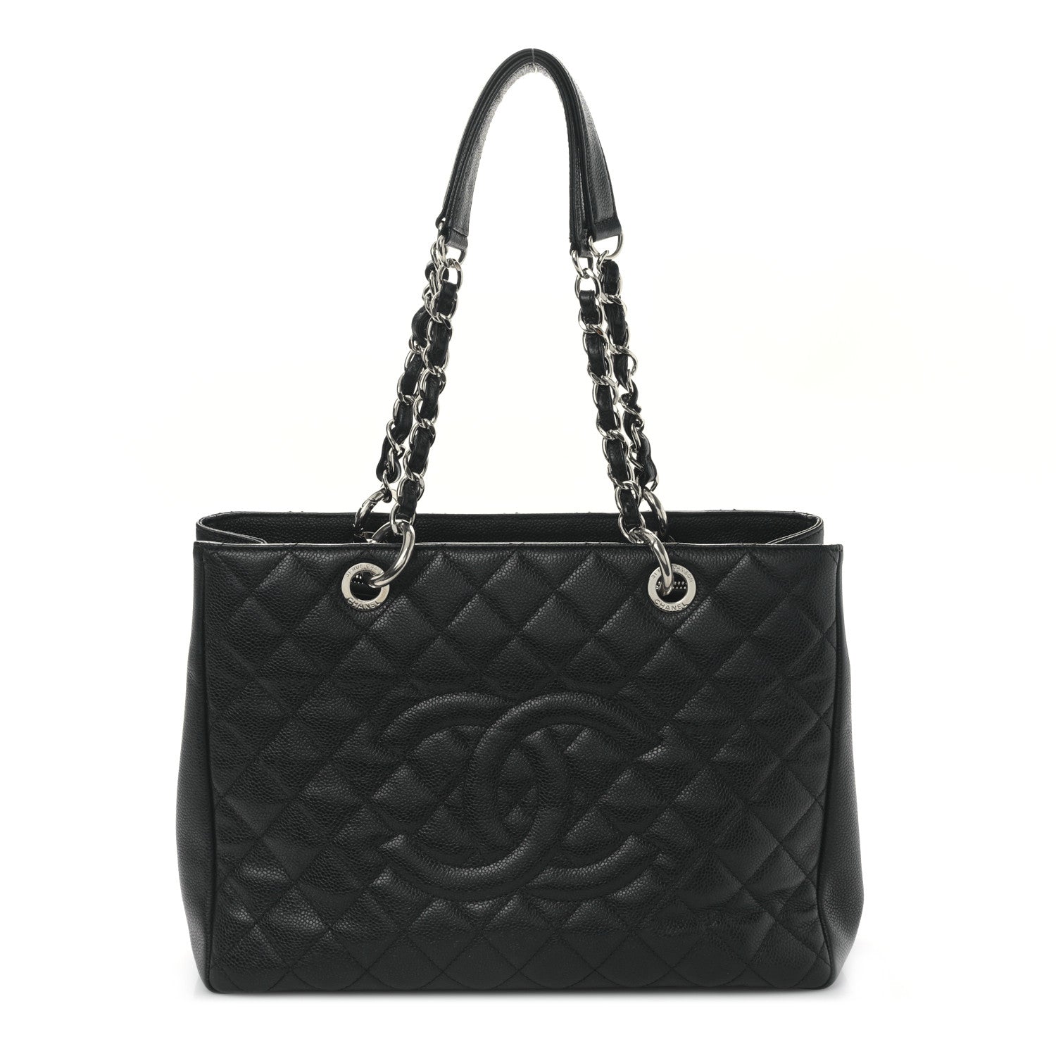Chanel Caviar Quilted Grand Shopping Tote GST Black 1 of 9