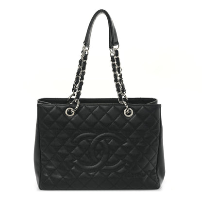 Chanel Caviar Quilted Grand Shopping Tote GST Black 1 of 9