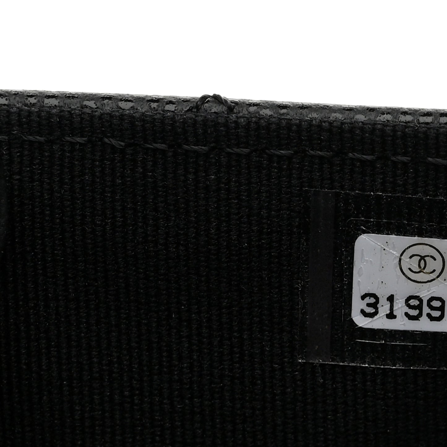 Caviar Quilted Crystal CC Large Gusset Flap Wallet Black