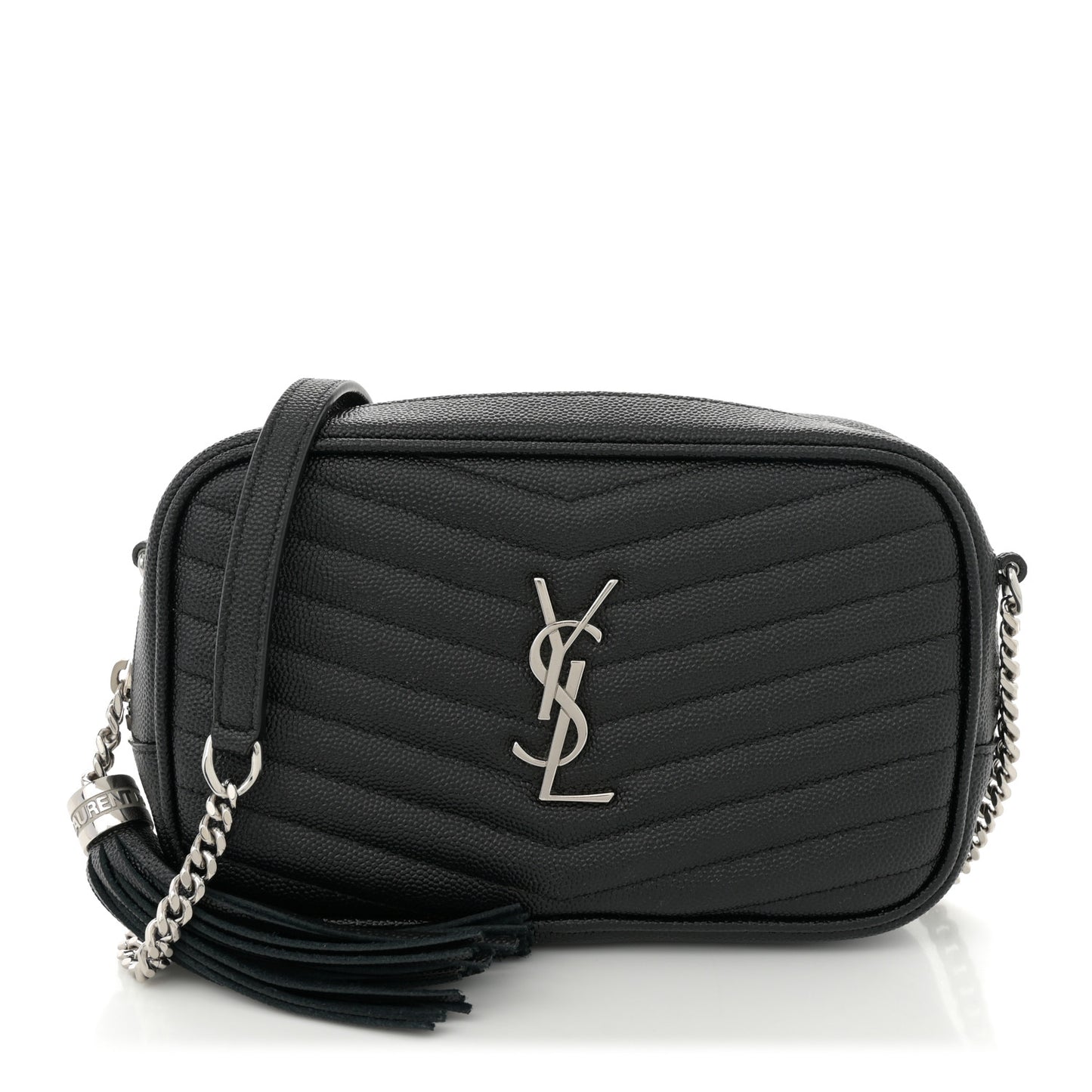 Grain De Poudre Matelasse Monogram Mini Lou Camera Bag Black