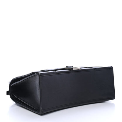 Balenciaga Grained Calfskin Medium Hourglass Top Handle Bag Black 3 of 4