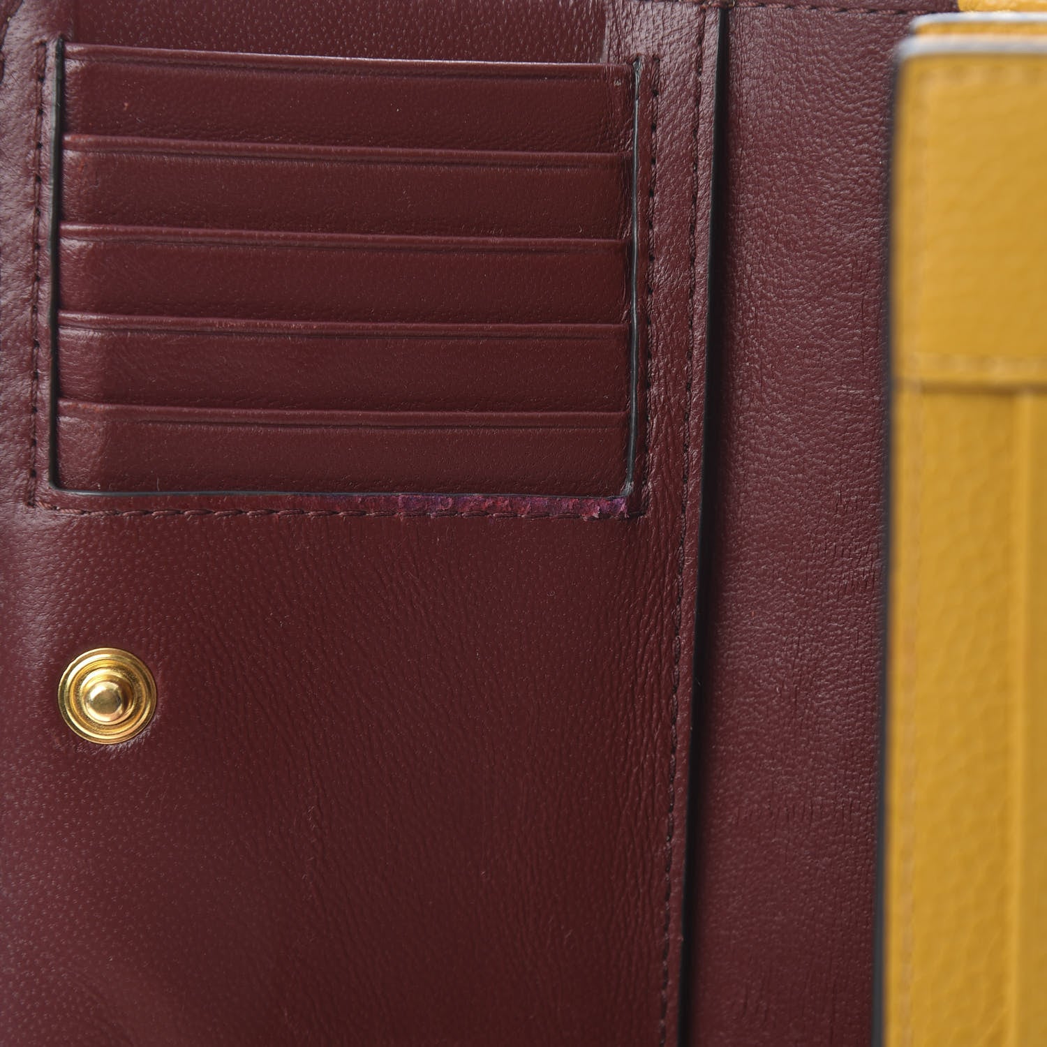 Mulberry Small Classic Grain Medium Continental French Wallet Deep Amber 8 of 9