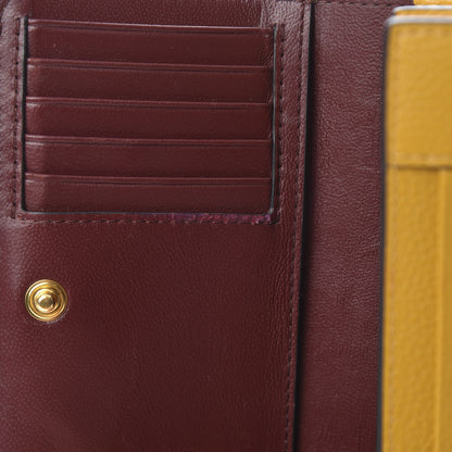 Mulberry Small Classic Grain Medium Continental French Wallet Deep Amber 8 of 9