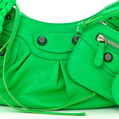 Balenciaga Agneau Arena Le Cagole Shoulder Bag XS Vivid Green 8 of 10