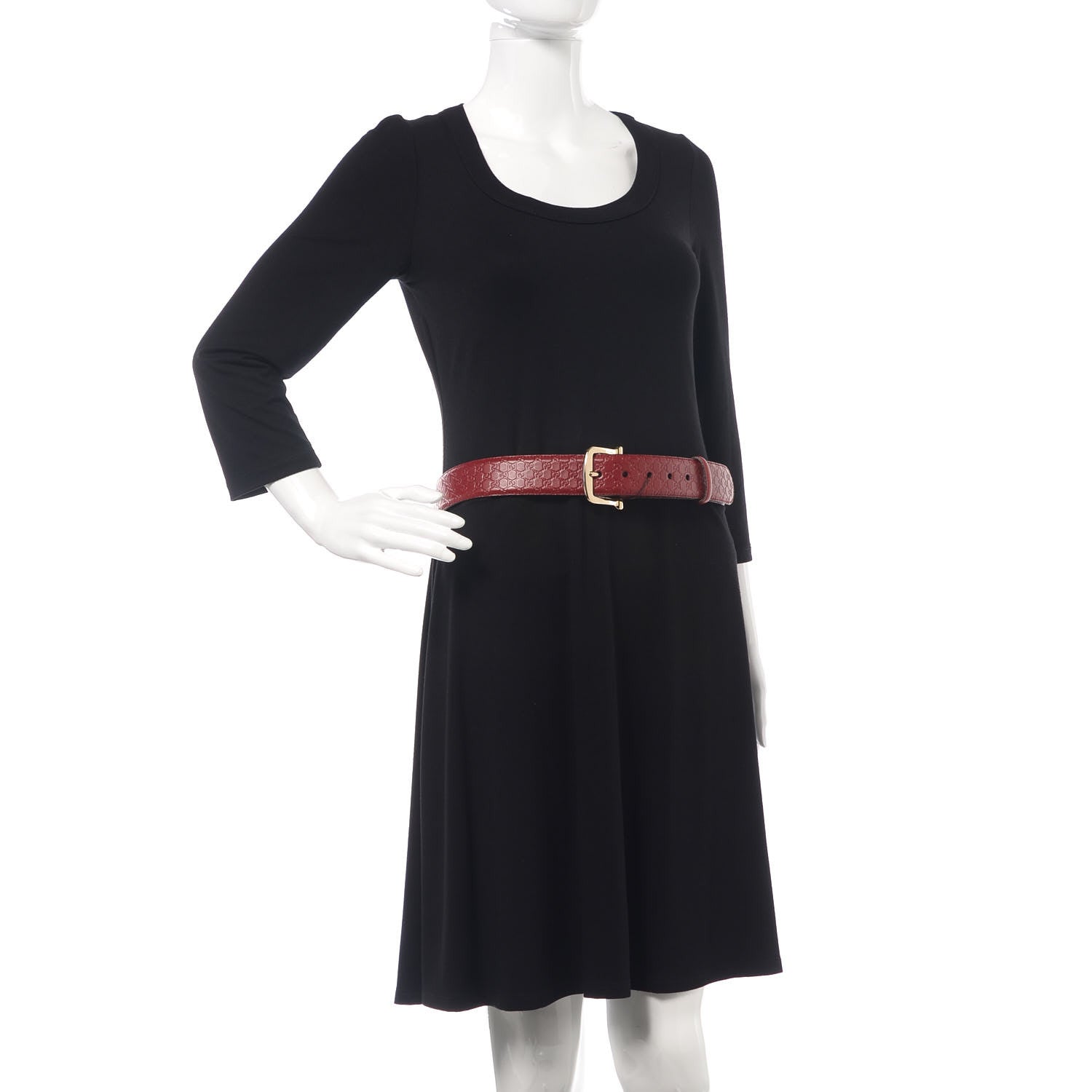 Gucci Soft Microguccissima Margaux Calfskin Belt 90 36 Rosso 2 of 6