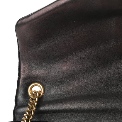 Saint Laurent Velvet Y Quilted Monogram Small Loulou Chain Satchel Black 13 of 17