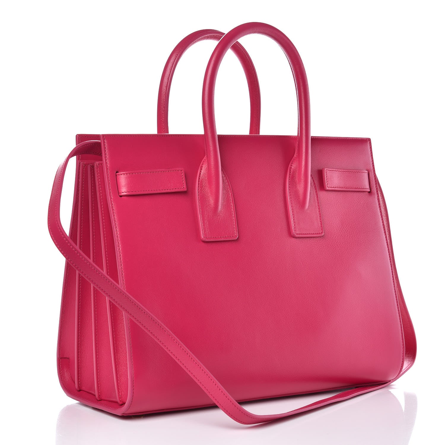 Saint Laurent Calfskin Small Sac De Jour Bubblegum 3 of 11