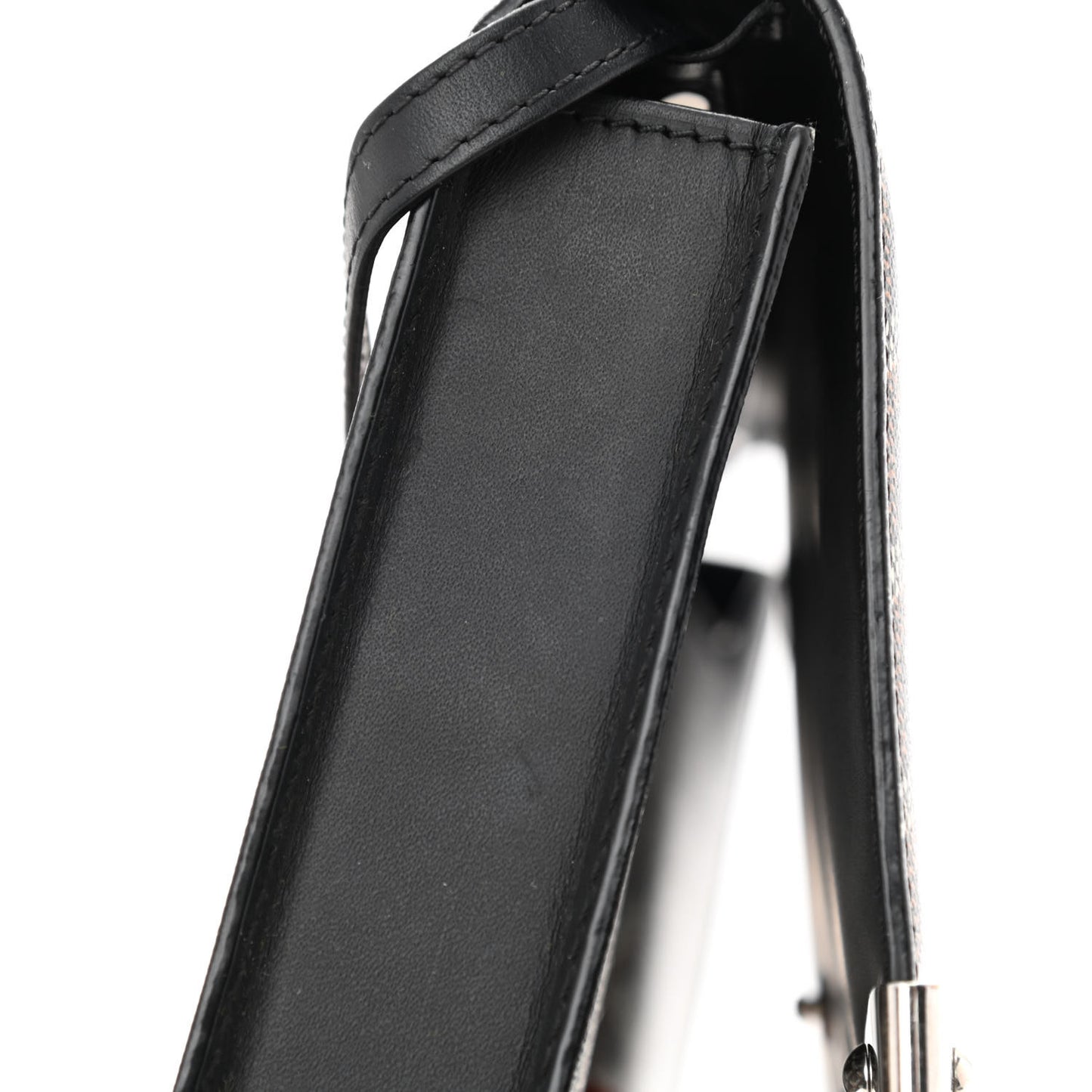 Goyardine Monte Carlo Bois Clutch With Strap Black