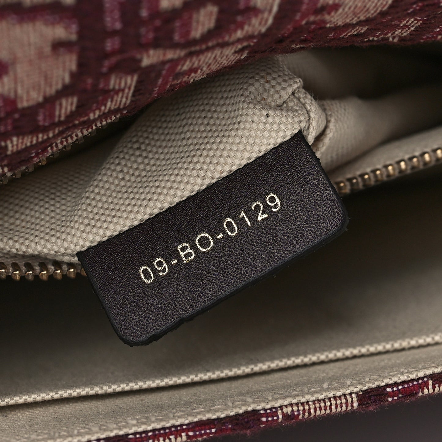 Oblique DiorAddict Flap Bag Burgundy