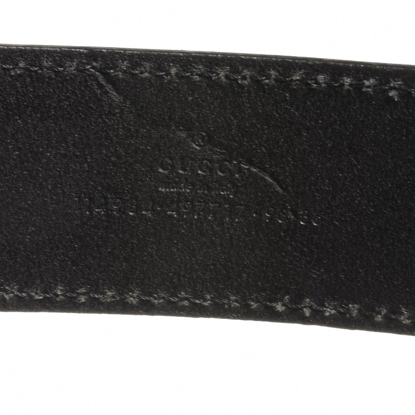 Leather Interlocking G Belt 90 36 Black