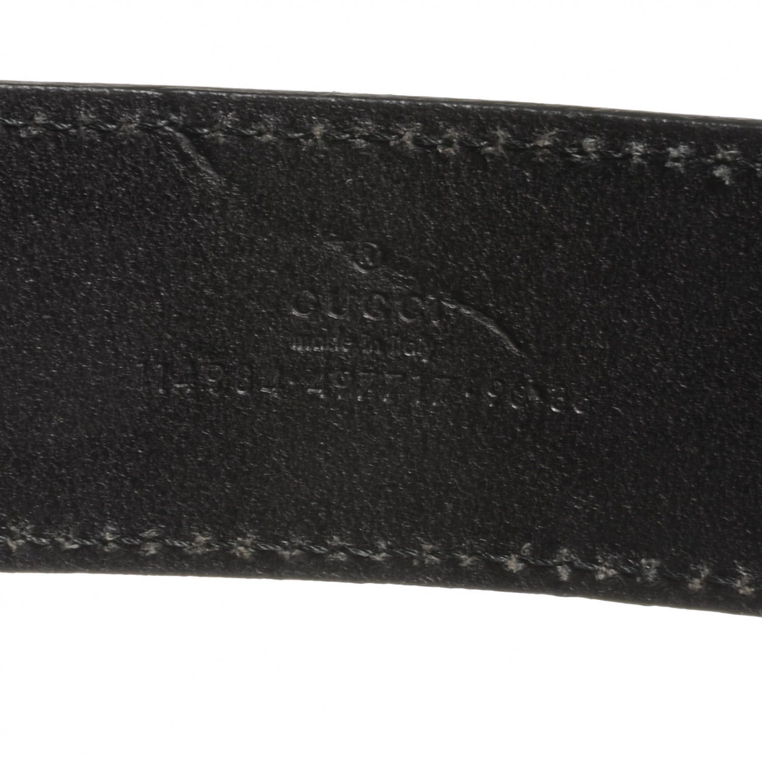 Gucci Leather Interlocking G Belt 90 36 Black 5 of 5
