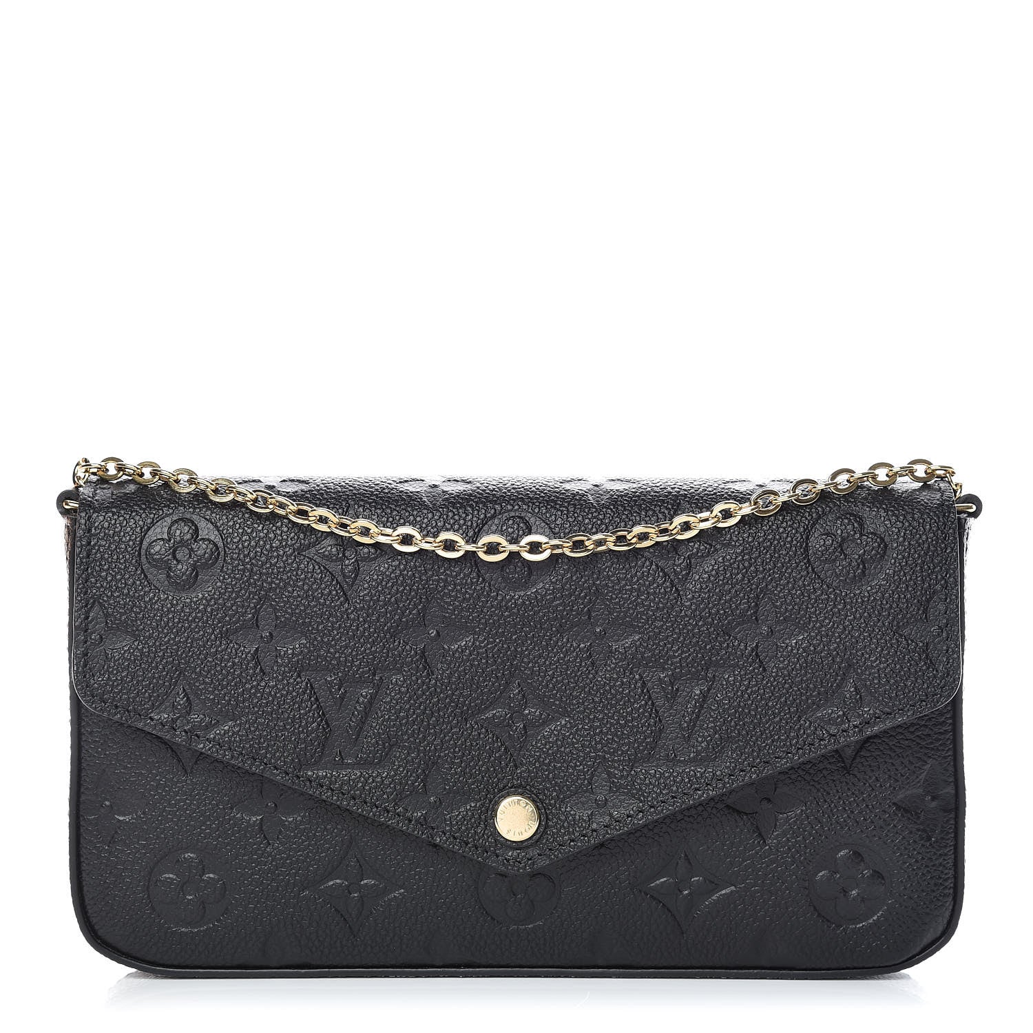 Louis Vuitton Empreinte Pochette Felicie Chain Wallet Black 1 of 12