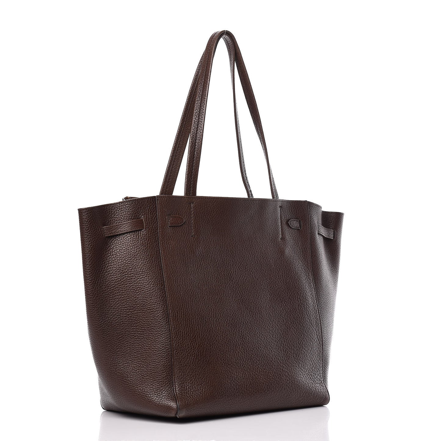 Soft Grained Calfskin Small Belt Cabas Phantom Brown