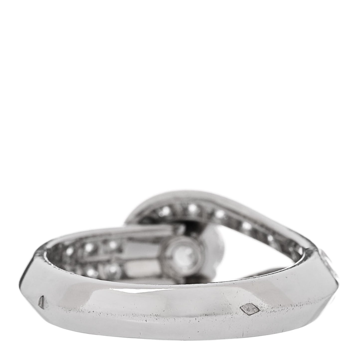 Platinum Diamond .30ct Couture Solitaire Ring 50 5.25