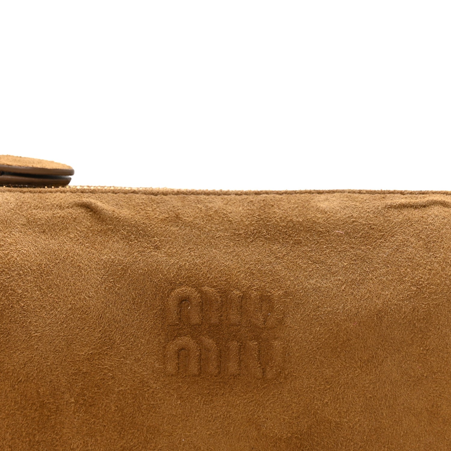 Miu Miu Suede Pouch Olive Green 1841575 – FASHIONPHILE