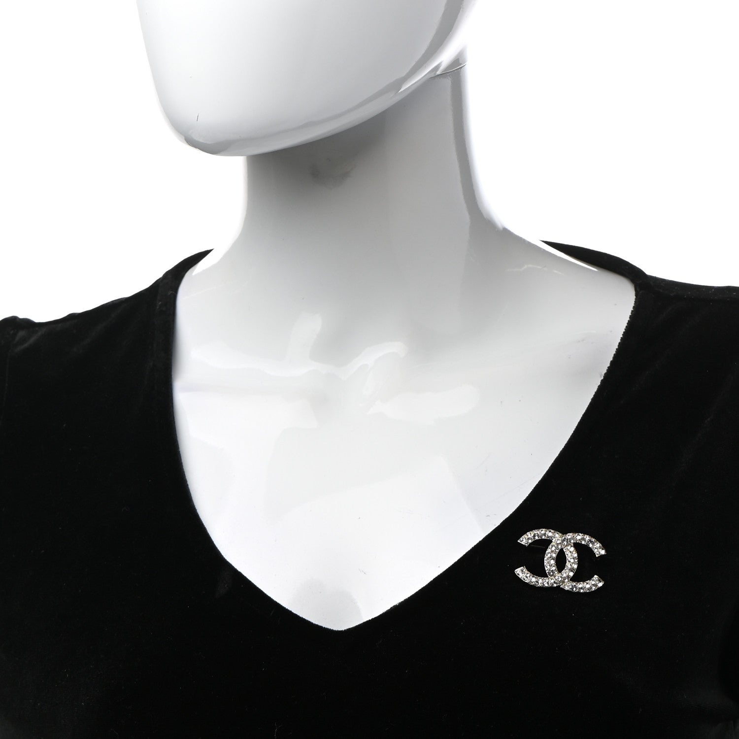 Chanel Crystal Palais Garnier CC Brooch Gold 2 of 5