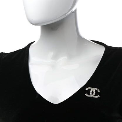 Chanel Crystal Palais Garnier CC Brooch Gold 2 of 5