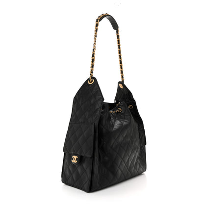 Chanel Caviar Quilted Medium Chanel 25 Handbag Black 2 of 9