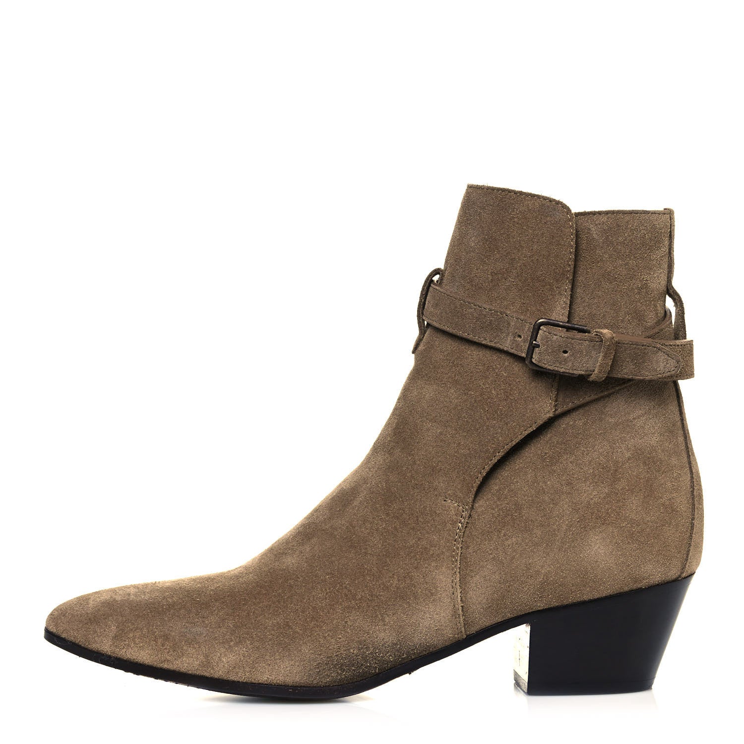 Saint Laurent Suede Otterproof West 40 Ankle Boots 38.5 New Sigaro 1 of 9