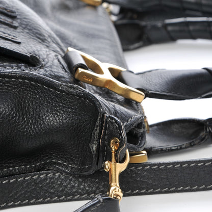 Chloe Calfskin Small Marcie Satchel Black 11 of 12