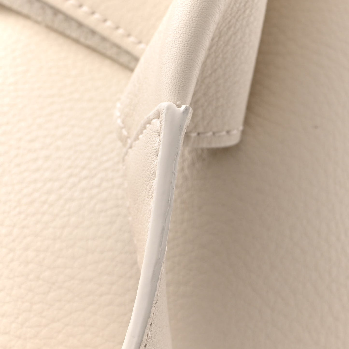 Pebbled Calfskin Sara Tote Off White
