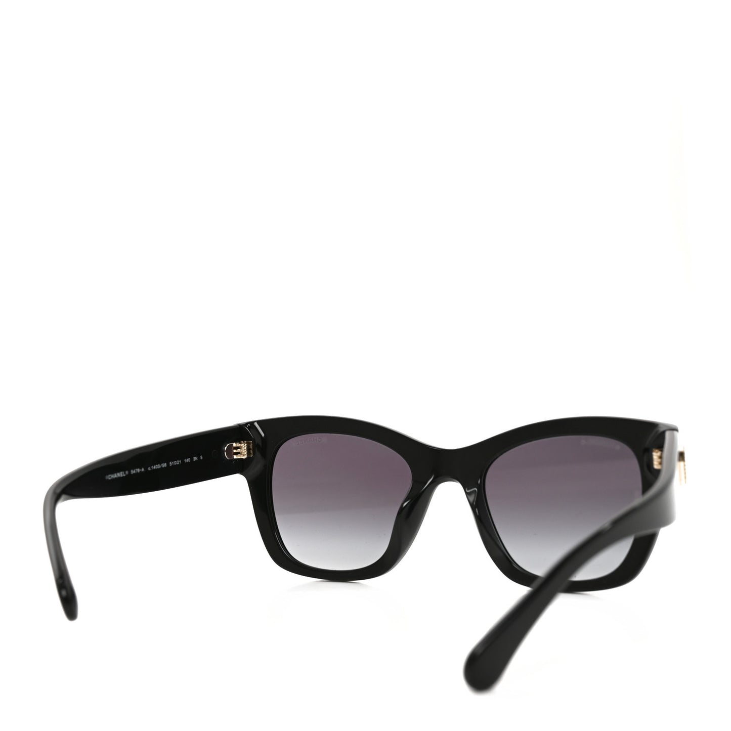 Acetate Square CC Sunglasses 5478-A Black