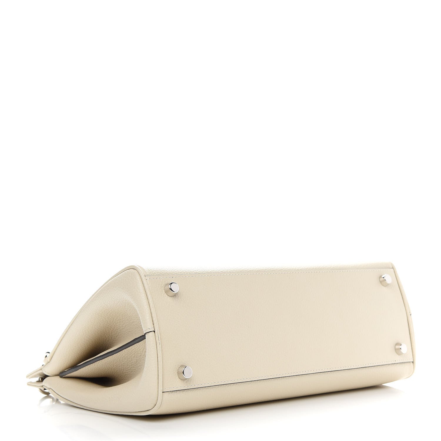 Gucci Grainy Calfskin Small Zumi Top Handle Bag Mystic White 4 of 9