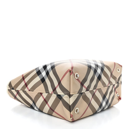 Burberry Nova Check Large Nickie Tote White 4 of 11