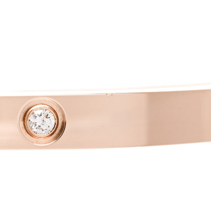 Cartier 18K Pink Gold 10 Diamond Small LOVE Bracelet 16 4 of 4