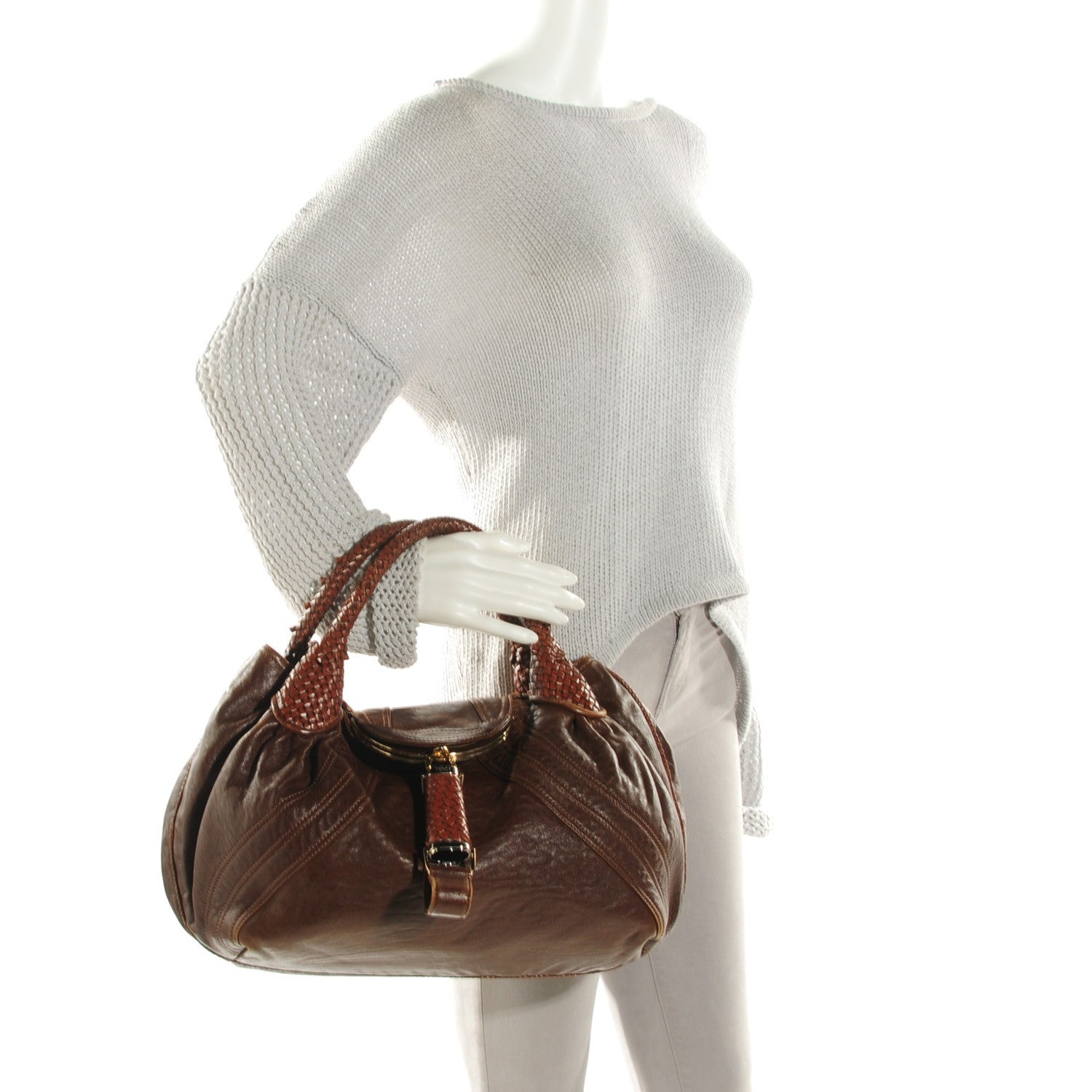 Fendi Nappa Nuvolata Spy Cognac 5 of 11
