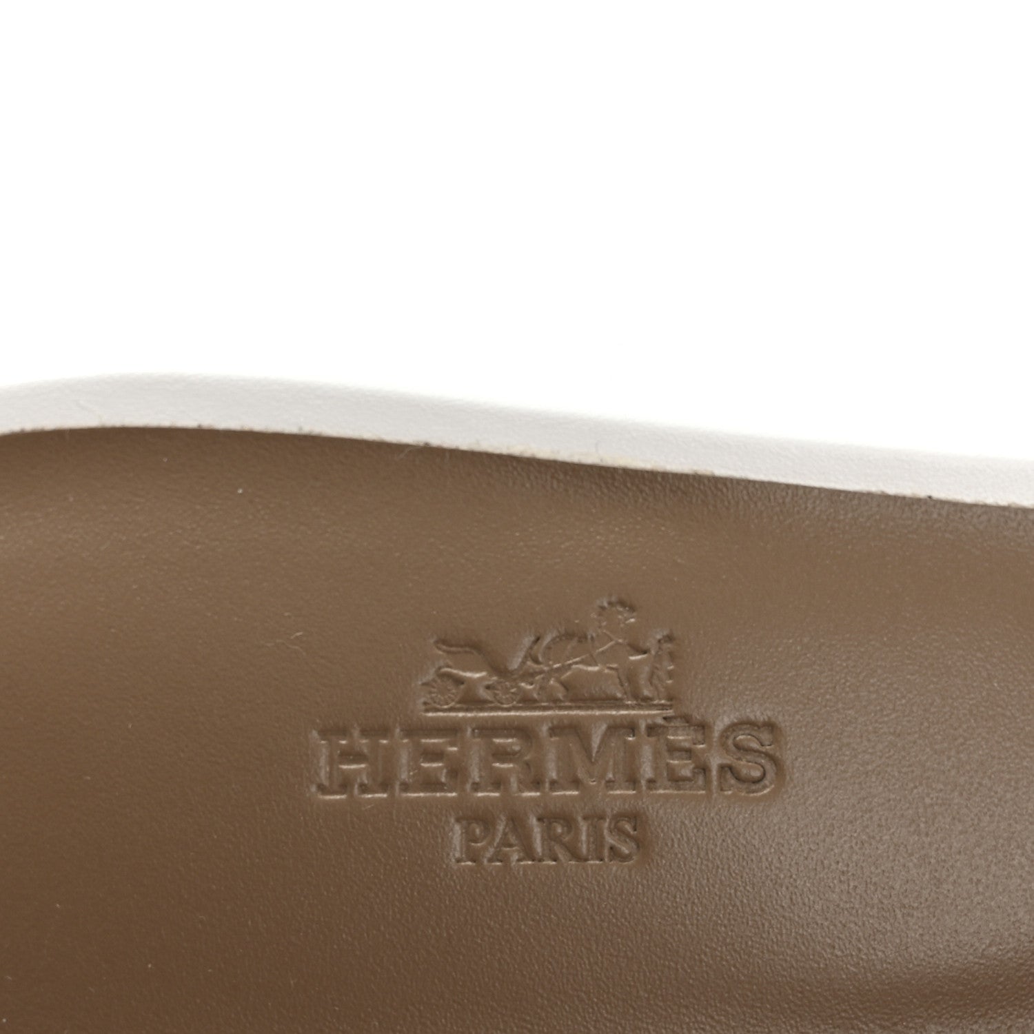 Hermes Calfskin Oasis Sandals 37.5 White 8 of 9