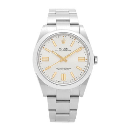 Rolex Stainless Steel 41mm Oyster Perpetual Watch Silver 124300 1 of 5