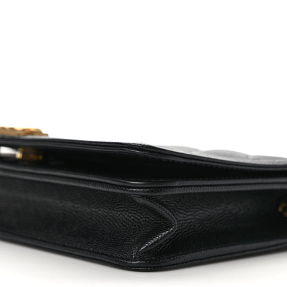 Chanel Caviar Quilted Boy Wallet On Chain WOC Black 9 of 11