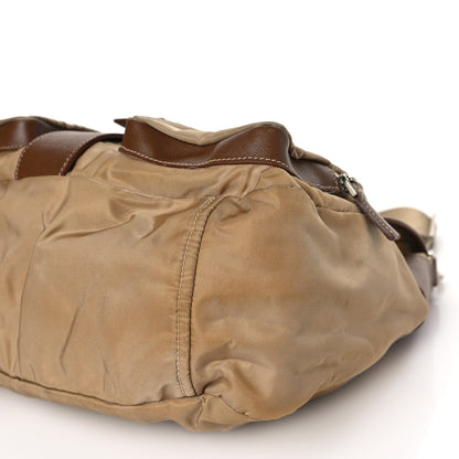 Prada Tessuto Nylon Messenger Bag Beige 10 of 18
