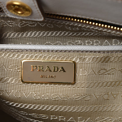 Prada Saffiano Lux Bi-Color Tote Talco Visone 5 of 17