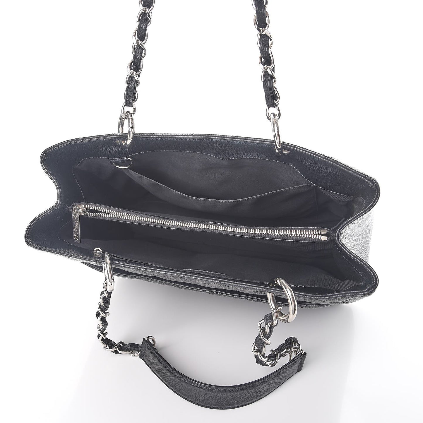 Caviar Quilted Grand Shopping Tote GST Black