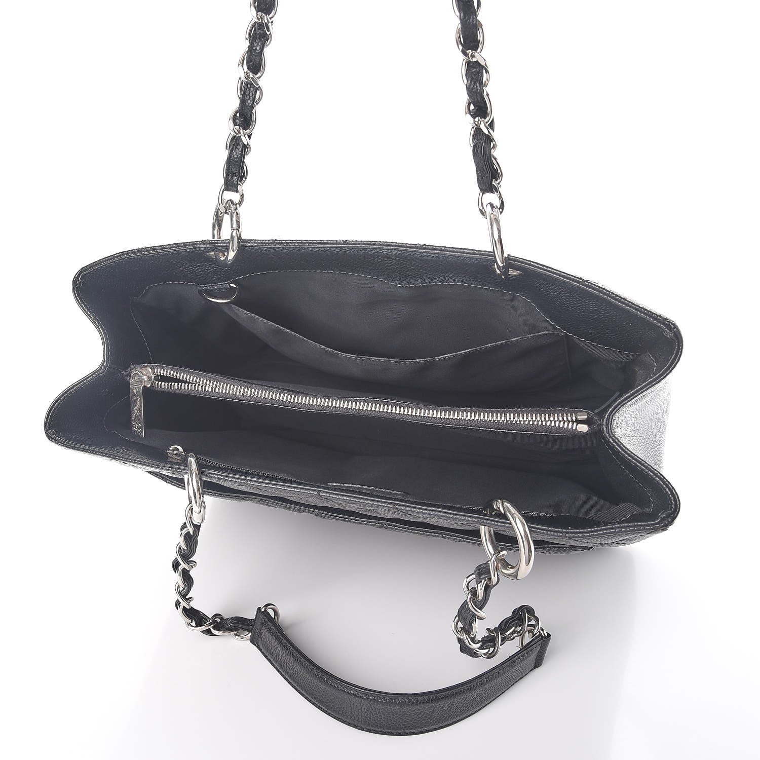 Chanel Caviar Quilted Grand Shopping Tote GST Black 5 of 14