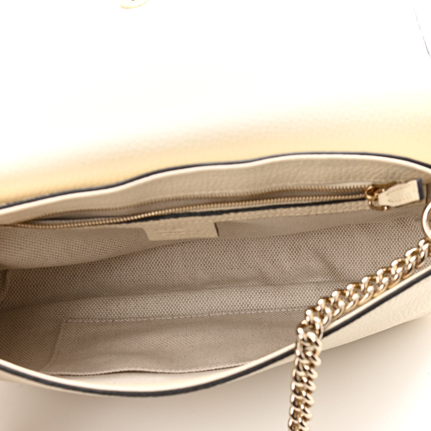 Gucci Cellarius Calfskin Medium Soho Flap Crossbody Ivoire 4 of 10