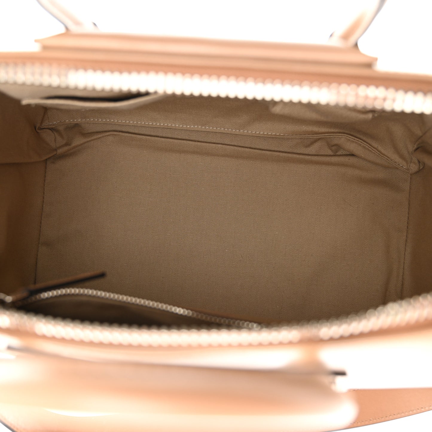 Shiny Lord Calfskin Medium Antigona Dark Beige