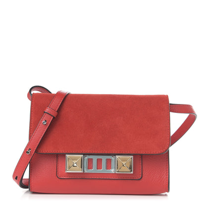 Proenza Schouler Calfskin Suede Tiny PS11 Classic Shoulder Bag Cardinal Red 1 of 10