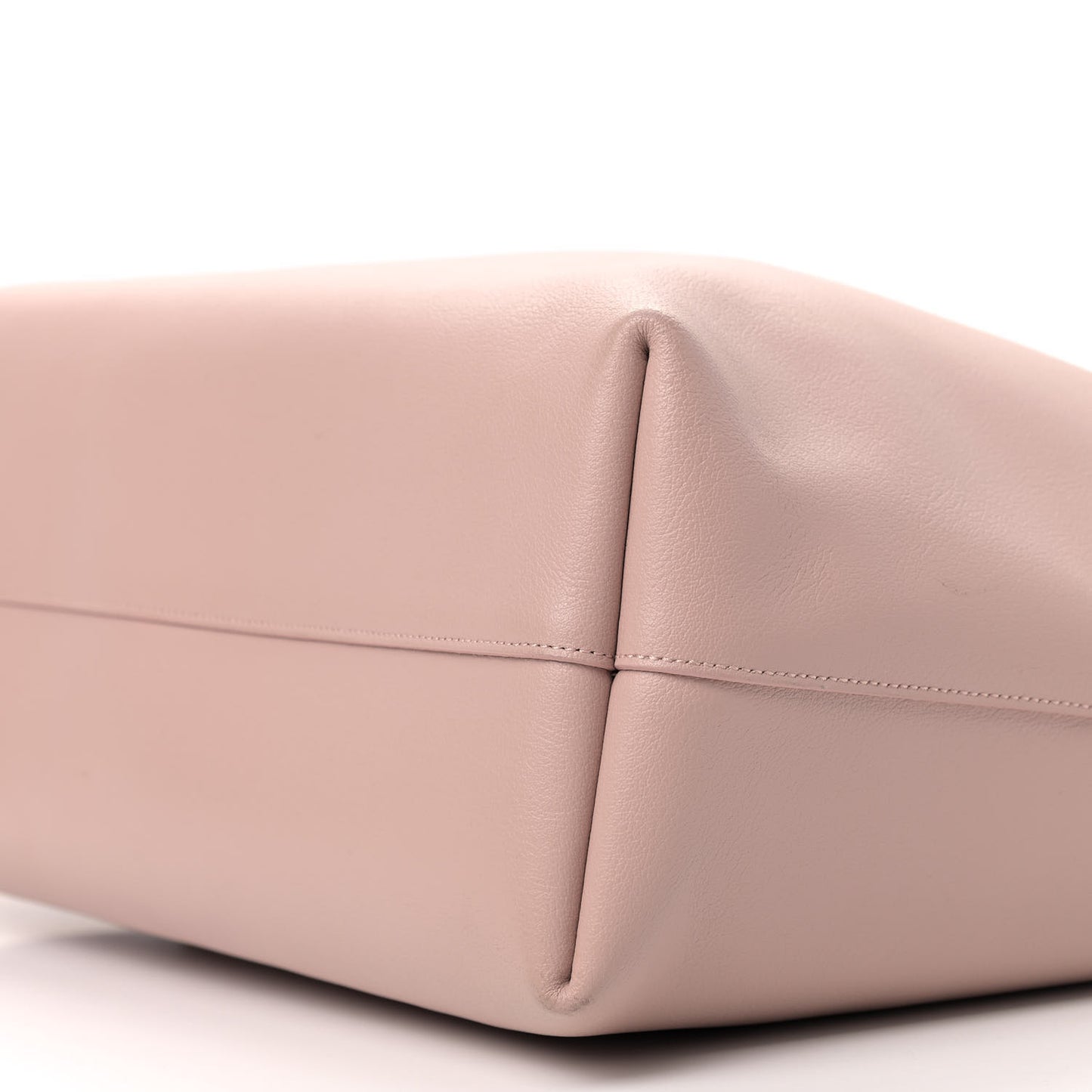 Calfskin Large Shopping Tote Pale Blush